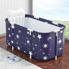 120CM Bathtubs Folding Bath Bucket Thicken Shower Barrel Adult IceTub Baby Swimming Pool Insulation Family Bathroom SPA Tub