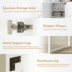 Shoe Cabinet with Doors, 6-Tier Shoe Storage Cabinet with Adjustable Shelves, Wooden Shoes Rack Shoe Storage Organizer
