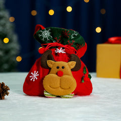 Christmas Creative English Apple Bag Santa Claus Children's Gift Bag Candy Bag Christmas Gift Christmas Bag Bundle