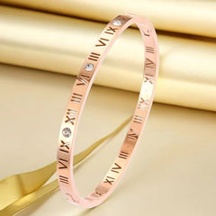 Stainless steel titanium steel bracelet for women non fading electroplated buckle jewelry for women