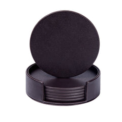 Creative PU leather coaster Exquisite insulated tea water cushion Square leather coaster