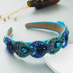 Hair Hoop Fashion Retro Baroque Crystal Head Hoop Korean High-End Hair Accessories Korean Version Of The Hair Cave