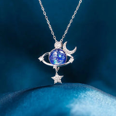 Starry Sky Global Moon Star Set Zircon Necklace Women's Fashion Clavicle Chain