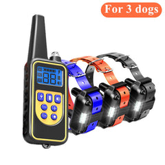 Dog training supplies - bark control device. The collar features electric shock and vibration for training.