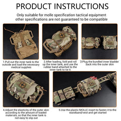 Tactical Military Pouch MOLLE Rapid Deployment First-aid Kit Survival Outdoor Hunting Emergency Bag Camping Medical Kit