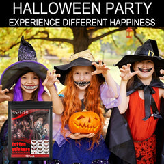 Halloween Tattoo Stickers, Halloween Horror Party Party Makeup Decorative Mouth Tattoo Stickers