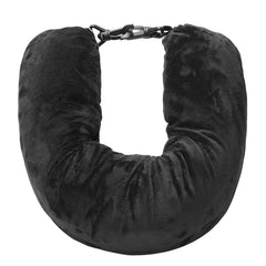 Fillable Neck Pillow Space-saving Portable Travel Pillow Refillable Fillable Clothes Neck Support Cushion For Car Train Airplane