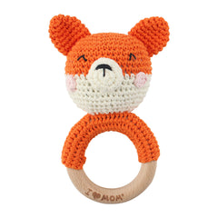 Carving Name Baby Soothing Bell Newborn Gift Bath Gift Knitted Cartoon Doll