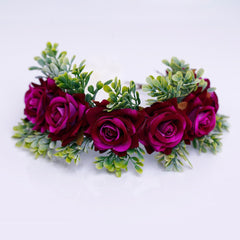 Handmade flower wreaths seaside vacation wedding accessories velvet adjustable hair accessories