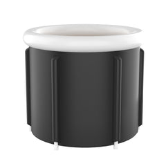 Black Ice Bath Bucket Large Household Foldable Bath Bucket PVC Padded SPA Bathtub