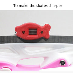 Diamond Sandstone Ice Skate Double Side Sharpener Portable Hanging Ice Hockey Shoe Blades Sharpener Ice Skate Accessories