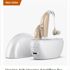Portable Dual-Ear Hearing Aids with Amplifier and Rechargeable Function