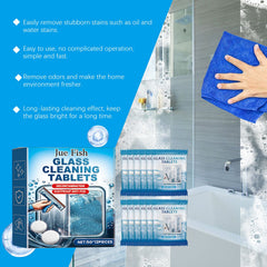 Glass Cleaning Effervescent Sheet, Door And Window Glass Scale Dust Stubborn Stains Clean Mirror Transparent