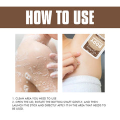 Whole Body Deodorant, Clean Armpit Sweat Odor Mild Refreshing Deodorant Stick
