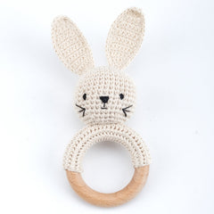 Carving Name Baby Soothing Bell Newborn Gift Bath Gift Knitted Cartoon Doll