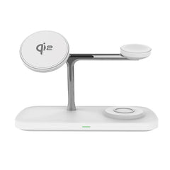 Multi functional QI2 wireless charging desktop magnetic three in one charging stand