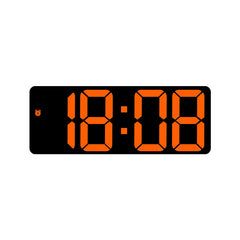Simple Style LED Electronic Alarm Clock Battery and Plug-in Dual-use Timepiece Yida Time