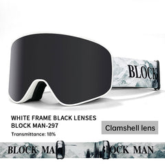 Cover Ski Glasses Winter Outdoor Sports Goggles Double Layer Anti Fog Single Double Plate Snow Goggles
