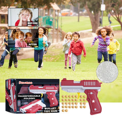 Bullet Toy Gun, Fun Children's Outdoor Interactive Toys Transform Continuous Gift For Boys