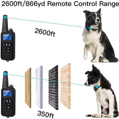 Dog training supplies - bark control device. The collar features electric shock and vibration for training.