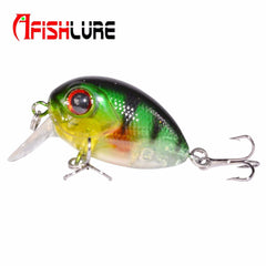 AFISHLURE  36mm 3.5g Crank Bait Hard Plastic Artificial Fishing Lure Fake carp Pesca  Wobbler Leurre Peche  Isca