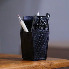 Flower Skeleton Makeup Brush Storage Box Desktop Pen Holder
