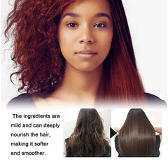 Straightening Hair Cream, Repair Damaged Dry Split Hair Smoothing Straightening Mask