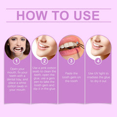 Fashion Teeth Set Diy Fashion Teeth Set Dental Beauty Decoration Drill Combination Personality