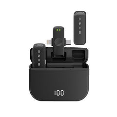 Wireless Lapel Microphone for Outdoor Computer Live Streaming Noise Reduction Universal Small Microphone