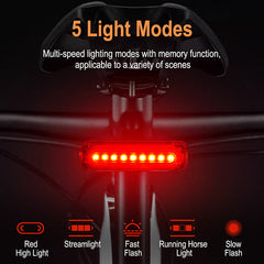 Bicycle taillight type-c night riding light mountain road bike outdoor riding warning light equipment