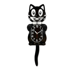 New Hot American Classic Kit Cat Clock: Swing Tail, Creative, Cute Gift, Retro Decor, Hanging Design.