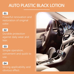 Car Black Plastic Polishing Paste, Car Beauty Maintenance Black Bright Plastic Refurbishing Care Agent