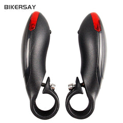 Mountain Bike Steering Handlebar Light LED With Light Auxiliary Handlebar Horn Handle Cover Safety Warning Bicycle Equipment Accessories