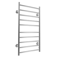 Electric Heated Towel Rack for Bathroom Wall Mounted Towel Warmer 10 Stainless Steel Bars Drying Rack