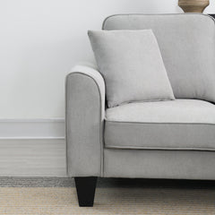 [VIDEO provided] [New] 108*85.5" Modern U Shape Sectional Sofa 7 Seat Fabric Sectional Sofa Set