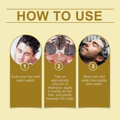 For Men Nourishing Shampoo Nourishing Moisturizing Repair Hydrating Strong, Fluffy Hair Refreshing Hair