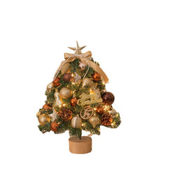 Christmas Tree Small Tree Christmas Decorations Mini Set with Tree Lights Christmas Tree Ornament