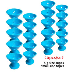 10/20pcs/set Magic Hair Care Rollers for Curlers Sleeping No Heat Soft Rubber Silicone Hair Curler Twist Hair Styling DIY Tool