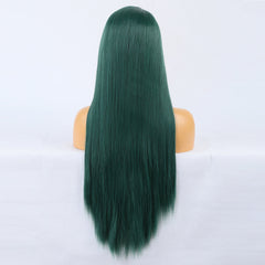 Goddess Wig Natural Realistic Wig Chemical Fiber Front Lace Long Straight Hair Matte High Temperature Silk Wig Headgear