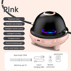 Smart Rope Skipping Machine Smart Jump Rope Machine 10-level Speed Adjustment Led Seven-color Light Wireless Music Function