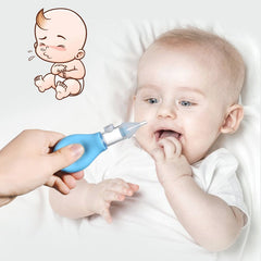 Infant silicone nasal aspirator pump type neonatal cold nasal mucus cleaner antibackflow baby nasal aspirator safe and non-toxic