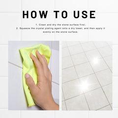 Stone Crystal Plating, Bathroom Floor Tile Clean Refresh Stone Polished Decontamination Clean