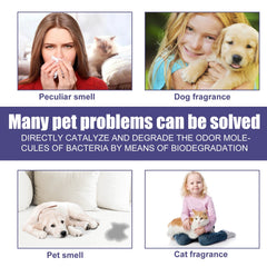 Pet Deodorant Spray for Cats and Dogs - Eliminates Odors, Urine Smell, Body Odor, and Feces Odor, Air Freshener Mist