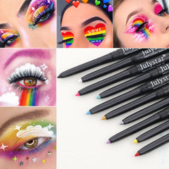 White Eyeliner Pencil Color Eyeliner Cream Not Easy To Smudge Waterproof Oil-Proof Slim Eyeliner Gel Pencil