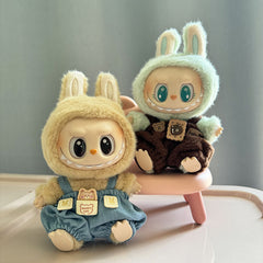 [Clothes Only] 1st/2nd generation Labubu clothes pendant Labubu sitting party baby clothes teddy bear suspenders cute pants