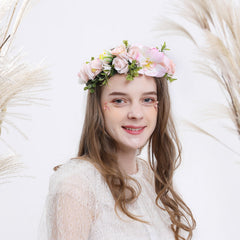 Hawaiian Vacation Wreath Headwear Beautiful Bridal Hairbands Wedding Hair Accessories Headwear Wreath