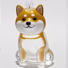 A transparent DIY pet hair memorial keychain box, a sweet keepsake for dog lovers.