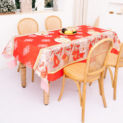 Christmas Decoration Creative Christmas Printed Tablecloth Table Flag Christmas Desktop Decoration Supplies