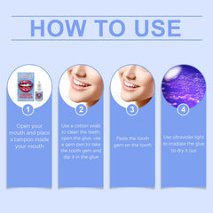 Dental Beauty Set Diy Fashion Dental Decoration Drill Personality Sparkle Light Up Smile Style