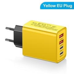 2.4A 2PD+2USB mobile phone charger charging head, American standard, European standard, British standard, travel charging head